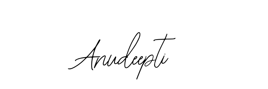 How to make Anudeepti name signature. Use Bearetta-2O07w style for creating short signs online. This is the latest handwritten sign. Anudeepti signature style 12 images and pictures png