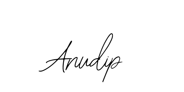 How to make Anudip name signature. Use Bearetta-2O07w style for creating short signs online. This is the latest handwritten sign. Anudip signature style 12 images and pictures png