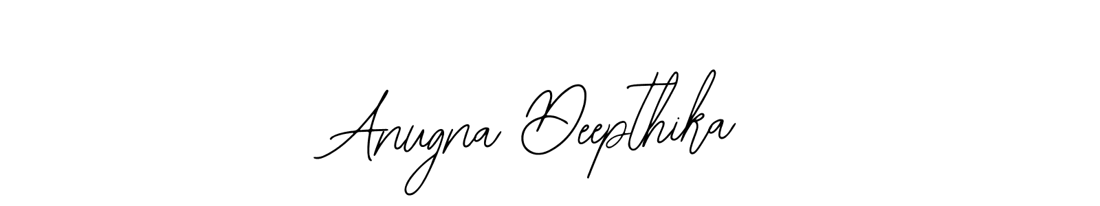 How to make Anugna Deepthika name signature. Use Bearetta-2O07w style for creating short signs online. This is the latest handwritten sign. Anugna Deepthika signature style 12 images and pictures png