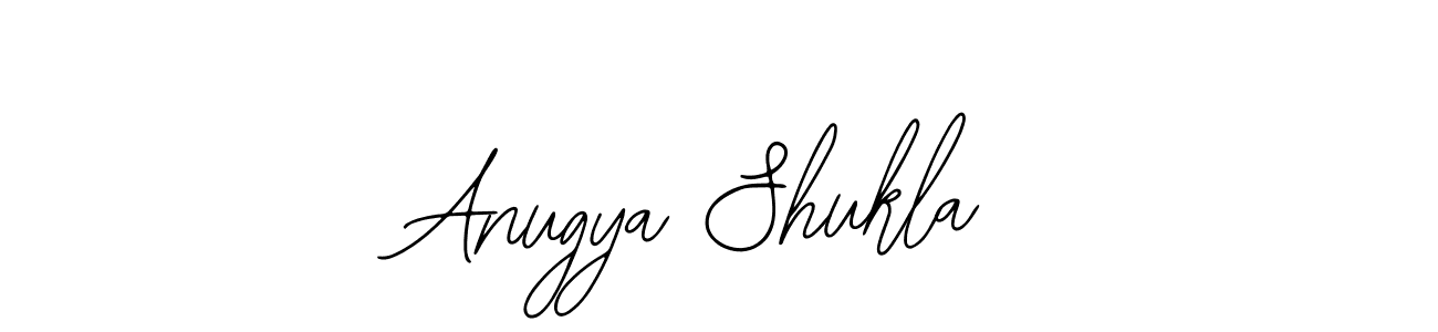 You should practise on your own different ways (Bearetta-2O07w) to write your name (Anugya Shukla) in signature. don't let someone else do it for you. Anugya Shukla signature style 12 images and pictures png