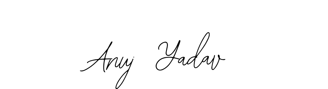 Create a beautiful signature design for name Anuj  Yadav. With this signature (Bearetta-2O07w) fonts, you can make a handwritten signature for free. Anuj  Yadav signature style 12 images and pictures png