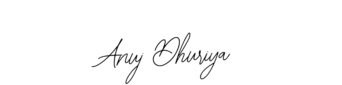 How to make Anuj Dhuriya name signature. Use Bearetta-2O07w style for creating short signs online. This is the latest handwritten sign. Anuj Dhuriya signature style 12 images and pictures png