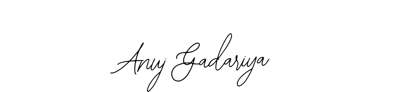 How to Draw Anuj Gadariya signature style? Bearetta-2O07w is a latest design signature styles for name Anuj Gadariya. Anuj Gadariya signature style 12 images and pictures png