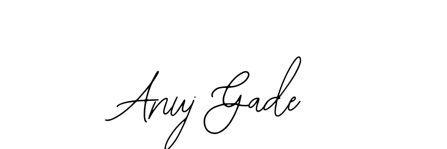 Anuj Gade stylish signature style. Best Handwritten Sign (Bearetta-2O07w) for my name. Handwritten Signature Collection Ideas for my name Anuj Gade. Anuj Gade signature style 12 images and pictures png