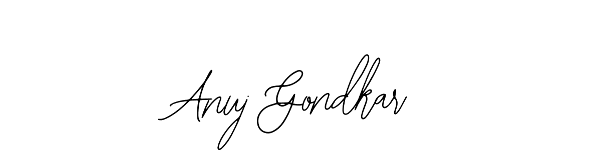 Make a short Anuj Gondkar signature style. Manage your documents anywhere anytime using Bearetta-2O07w. Create and add eSignatures, submit forms, share and send files easily. Anuj Gondkar signature style 12 images and pictures png