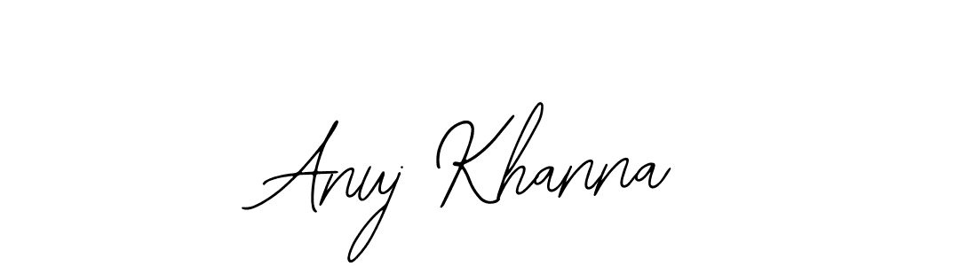 The best way (Bearetta-2O07w) to make a short signature is to pick only two or three words in your name. The name Anuj Khanna include a total of six letters. For converting this name. Anuj Khanna signature style 12 images and pictures png