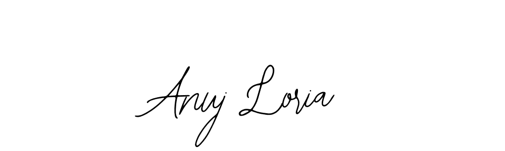 Bearetta-2O07w is a professional signature style that is perfect for those who want to add a touch of class to their signature. It is also a great choice for those who want to make their signature more unique. Get Anuj Loria name to fancy signature for free. Anuj Loria signature style 12 images and pictures png