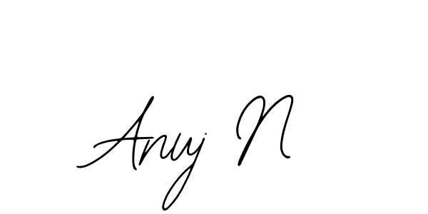 Make a beautiful signature design for name Anuj N. With this signature (Bearetta-2O07w) style, you can create a handwritten signature for free. Anuj N signature style 12 images and pictures png