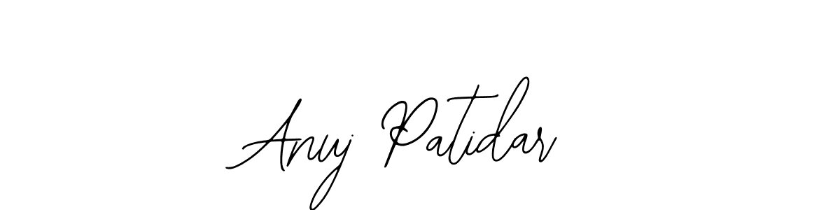 How to make Anuj Patidar name signature. Use Bearetta-2O07w style for creating short signs online. This is the latest handwritten sign. Anuj Patidar signature style 12 images and pictures png