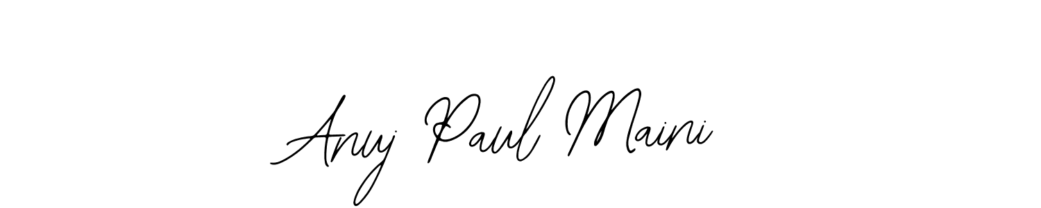 Design your own signature with our free online signature maker. With this signature software, you can create a handwritten (Bearetta-2O07w) signature for name Anuj Paul Maini. Anuj Paul Maini signature style 12 images and pictures png