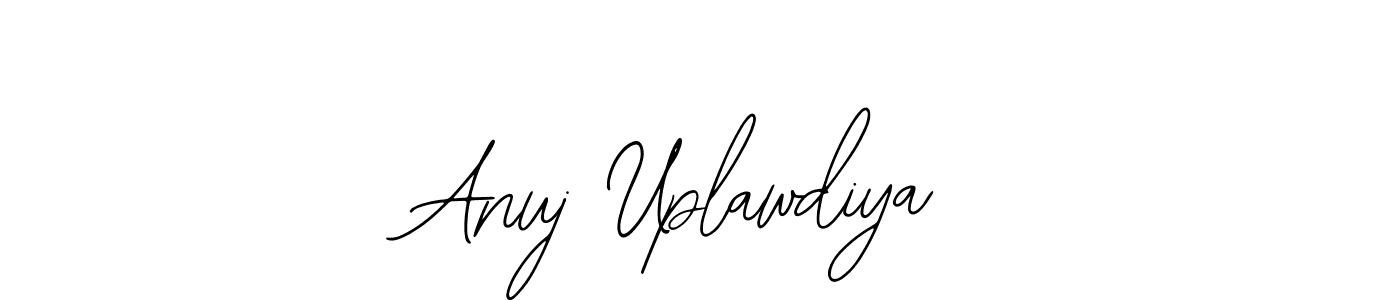 How to make Anuj Uplawdiya signature? Bearetta-2O07w is a professional autograph style. Create handwritten signature for Anuj Uplawdiya name. Anuj Uplawdiya signature style 12 images and pictures png