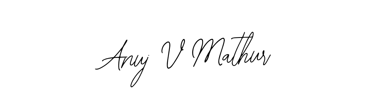 See photos of Anuj V Mathur official signature by Spectra . Check more albums & portfolios. Read reviews & check more about Bearetta-2O07w font. Anuj V Mathur signature style 12 images and pictures png