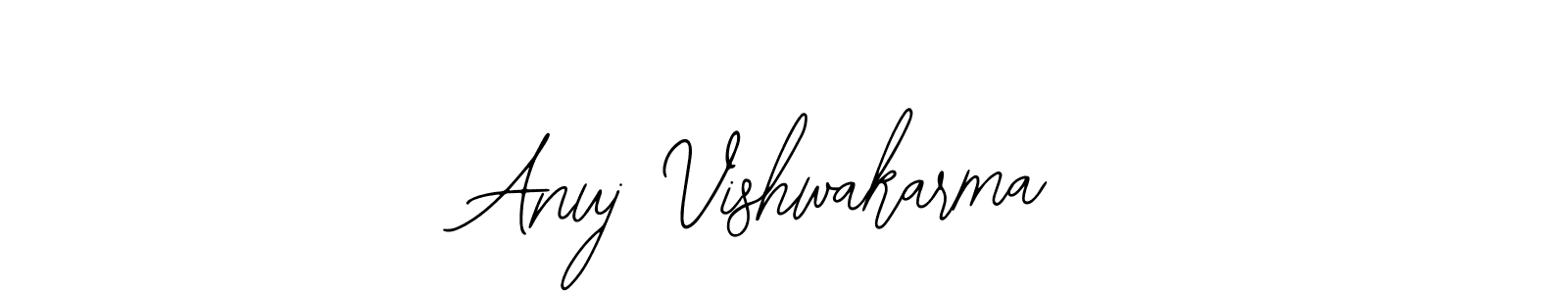 Create a beautiful signature design for name Anuj Vishwakarma. With this signature (Bearetta-2O07w) fonts, you can make a handwritten signature for free. Anuj Vishwakarma signature style 12 images and pictures png