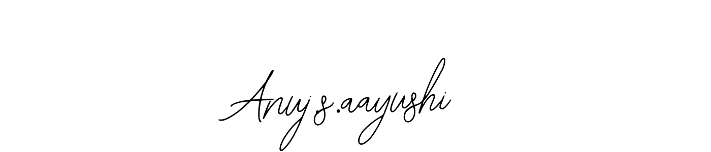 Make a beautiful signature design for name Anuj.s.aayushi. Use this online signature maker to create a handwritten signature for free. Anuj.s.aayushi signature style 12 images and pictures png