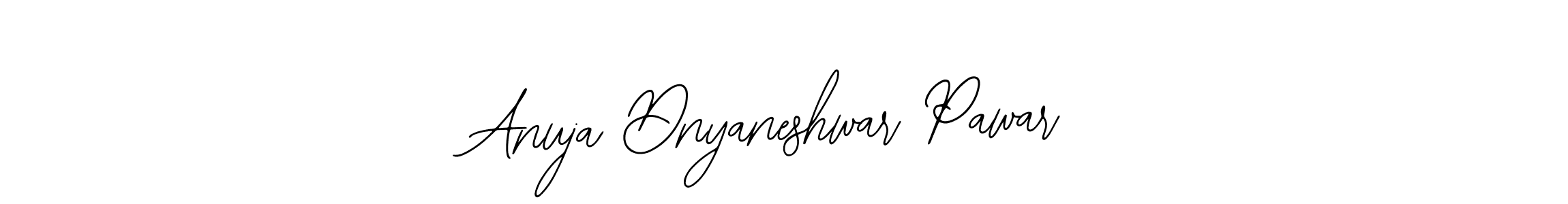 How to make Anuja Dnyaneshwar Pawar name signature. Use Bearetta-2O07w style for creating short signs online. This is the latest handwritten sign. Anuja Dnyaneshwar Pawar signature style 12 images and pictures png