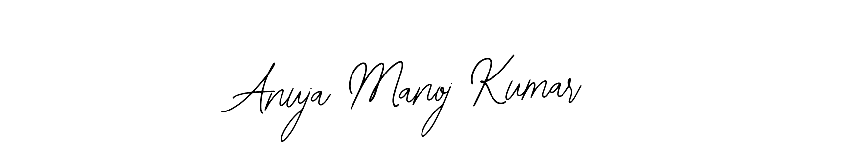 How to make Anuja Manoj Kumar signature? Bearetta-2O07w is a professional autograph style. Create handwritten signature for Anuja Manoj Kumar name. Anuja Manoj Kumar signature style 12 images and pictures png