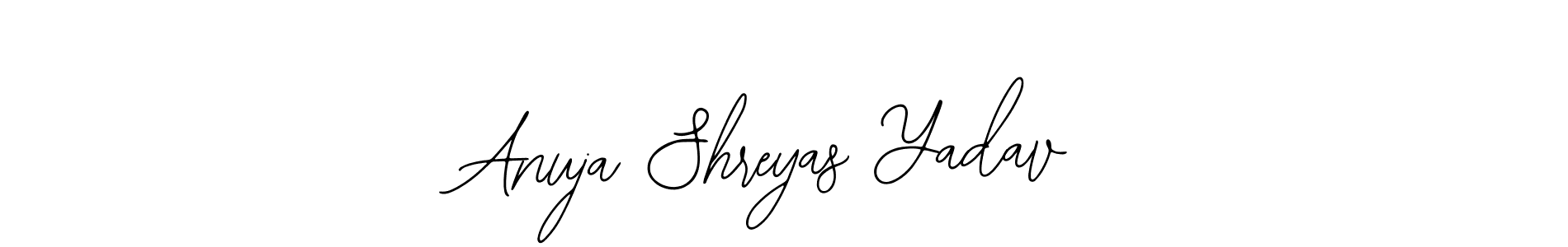 Similarly Bearetta-2O07w is the best handwritten signature design. Signature creator online .You can use it as an online autograph creator for name Anuja Shreyas Yadav. Anuja Shreyas Yadav signature style 12 images and pictures png