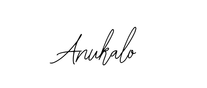 You should practise on your own different ways (Bearetta-2O07w) to write your name (Anukalo) in signature. don't let someone else do it for you. Anukalo signature style 12 images and pictures png