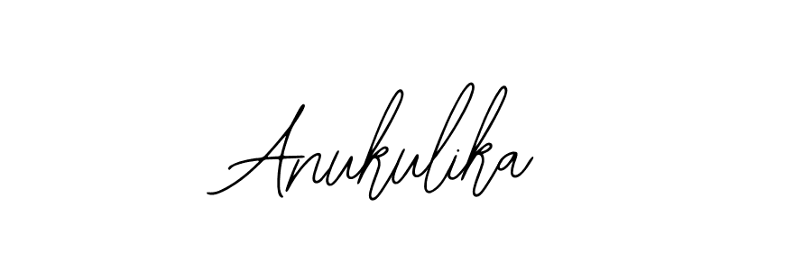 How to make Anukulika name signature. Use Bearetta-2O07w style for creating short signs online. This is the latest handwritten sign. Anukulika signature style 12 images and pictures png