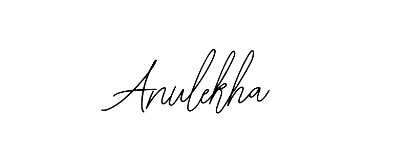 How to make Anulekha name signature. Use Bearetta-2O07w style for creating short signs online. This is the latest handwritten sign. Anulekha signature style 12 images and pictures png