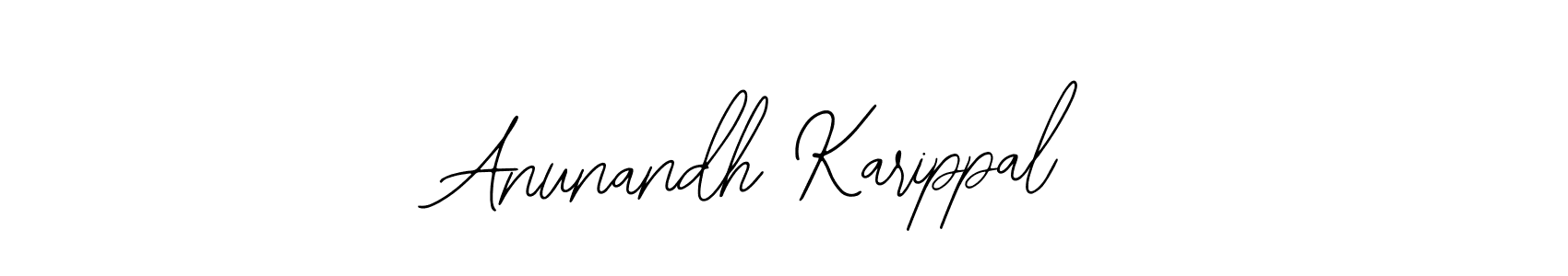 This is the best signature style for the Anunandh Karippal name. Also you like these signature font (Bearetta-2O07w). Mix name signature. Anunandh Karippal signature style 12 images and pictures png