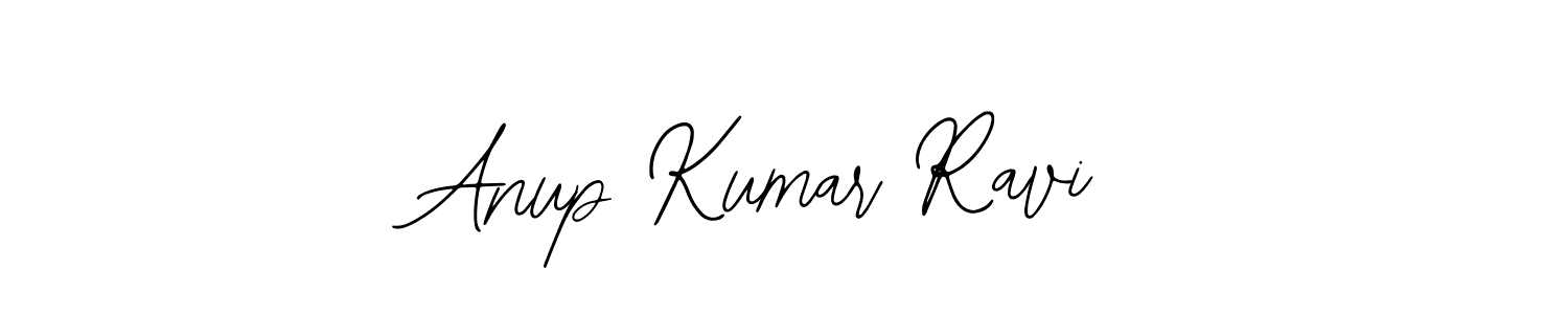 How to make Anup Kumar Ravi name signature. Use Bearetta-2O07w style for creating short signs online. This is the latest handwritten sign. Anup Kumar Ravi signature style 12 images and pictures png