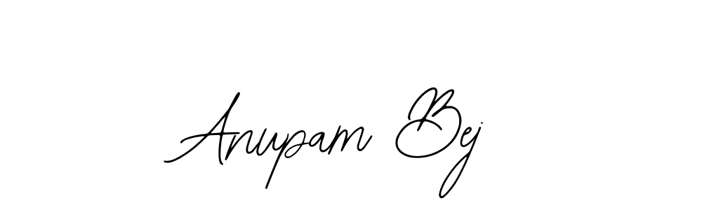 Use a signature maker to create a handwritten signature online. With this signature software, you can design (Bearetta-2O07w) your own signature for name Anupam Bej. Anupam Bej signature style 12 images and pictures png