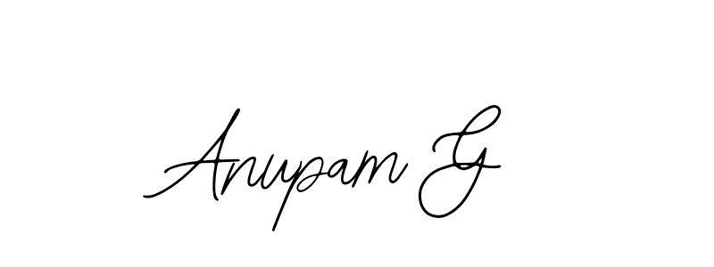 Also we have Anupam G name is the best signature style. Create professional handwritten signature collection using Bearetta-2O07w autograph style. Anupam G signature style 12 images and pictures png