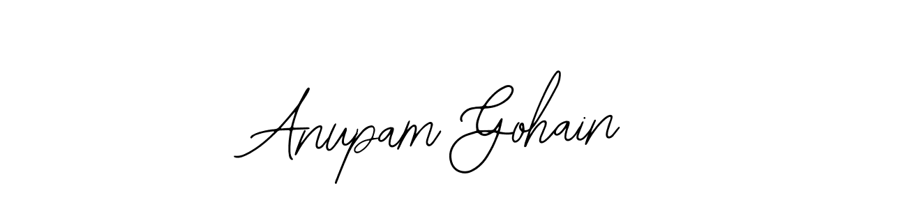 You should practise on your own different ways (Bearetta-2O07w) to write your name (Anupam Gohain) in signature. don't let someone else do it for you. Anupam Gohain signature style 12 images and pictures png