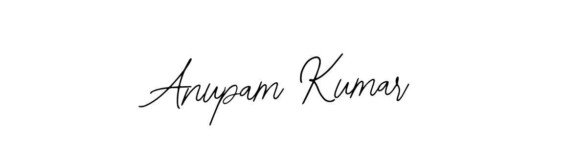 How to make Anupam Kumar name signature. Use Bearetta-2O07w style for creating short signs online. This is the latest handwritten sign. Anupam Kumar signature style 12 images and pictures png