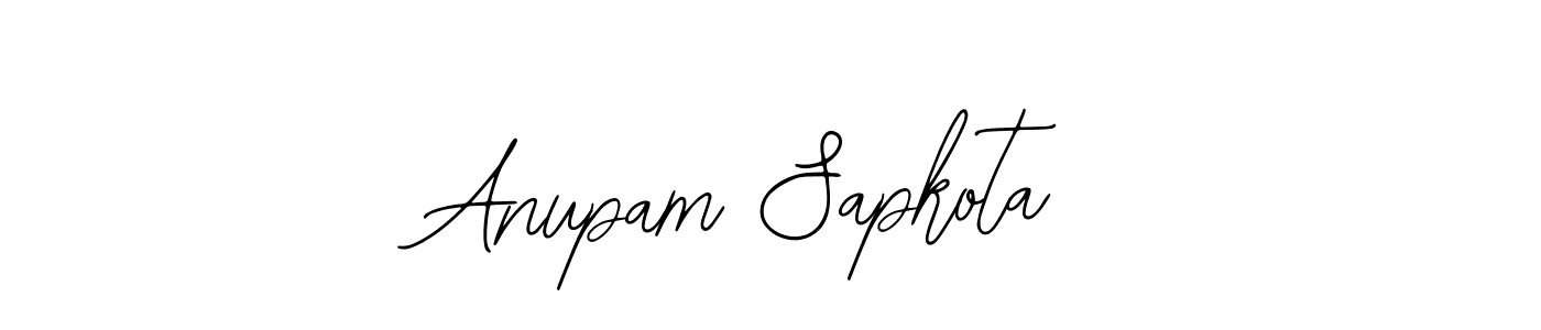 Anupam Sapkota stylish signature style. Best Handwritten Sign (Bearetta-2O07w) for my name. Handwritten Signature Collection Ideas for my name Anupam Sapkota. Anupam Sapkota signature style 12 images and pictures png