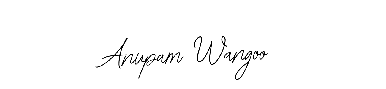 How to make Anupam Wangoo signature? Bearetta-2O07w is a professional autograph style. Create handwritten signature for Anupam Wangoo name. Anupam Wangoo signature style 12 images and pictures png