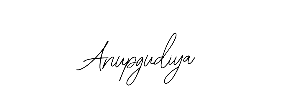 How to make Anupgudiya name signature. Use Bearetta-2O07w style for creating short signs online. This is the latest handwritten sign. Anupgudiya signature style 12 images and pictures png