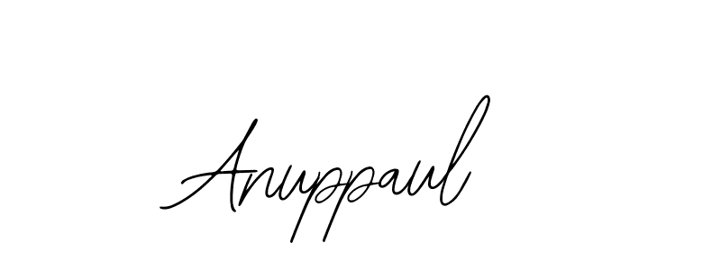 How to make Anuppaul name signature. Use Bearetta-2O07w style for creating short signs online. This is the latest handwritten sign. Anuppaul signature style 12 images and pictures png