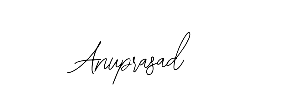 How to make Anuprasad name signature. Use Bearetta-2O07w style for creating short signs online. This is the latest handwritten sign. Anuprasad signature style 12 images and pictures png