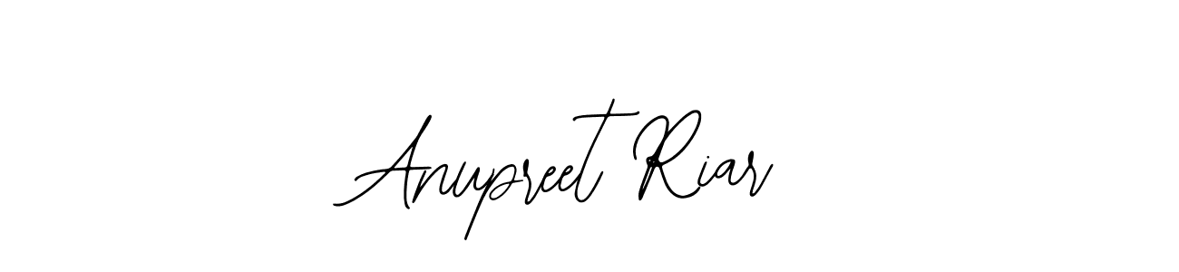 You should practise on your own different ways (Bearetta-2O07w) to write your name (Anupreet Riar) in signature. don't let someone else do it for you. Anupreet Riar signature style 12 images and pictures png