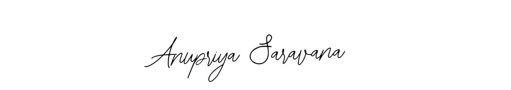 Use a signature maker to create a handwritten signature online. With this signature software, you can design (Bearetta-2O07w) your own signature for name Anupriya Saravana. Anupriya Saravana signature style 12 images and pictures png