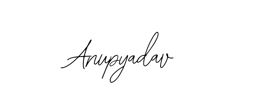 How to make Anupyadav name signature. Use Bearetta-2O07w style for creating short signs online. This is the latest handwritten sign. Anupyadav signature style 12 images and pictures png