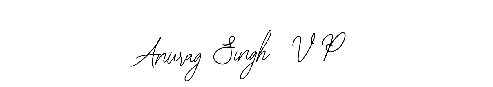 It looks lik you need a new signature style for name Anurag Singh  V P. Design unique handwritten (Bearetta-2O07w) signature with our free signature maker in just a few clicks. Anurag Singh  V P signature style 12 images and pictures png