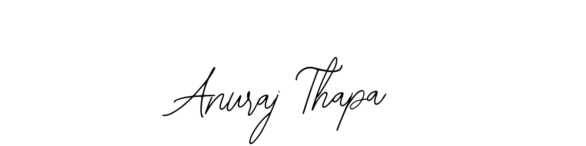 The best way (Bearetta-2O07w) to make a short signature is to pick only two or three words in your name. The name Anuraj Thapa include a total of six letters. For converting this name. Anuraj Thapa signature style 12 images and pictures png