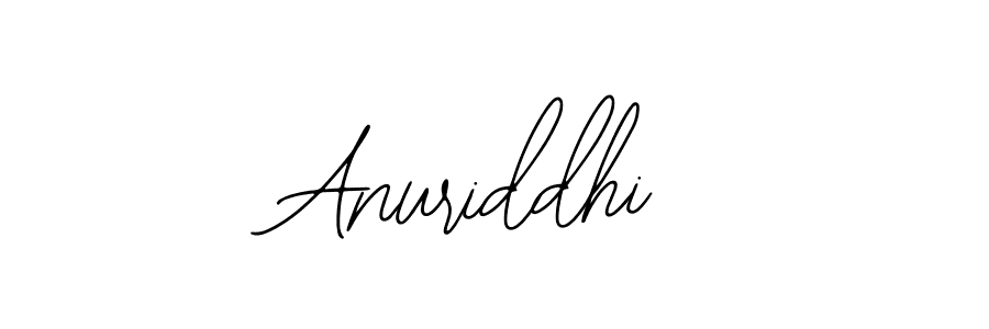 How to make Anuriddhi name signature. Use Bearetta-2O07w style for creating short signs online. This is the latest handwritten sign. Anuriddhi signature style 12 images and pictures png