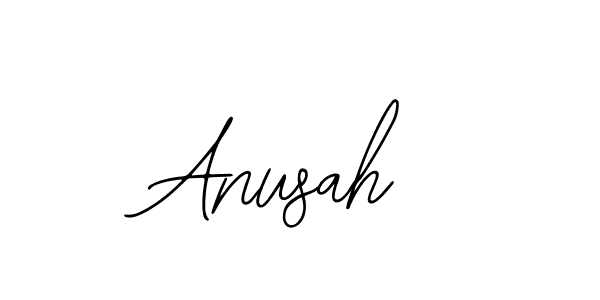 You should practise on your own different ways (Bearetta-2O07w) to write your name (Anusah) in signature. don't let someone else do it for you. Anusah signature style 12 images and pictures png