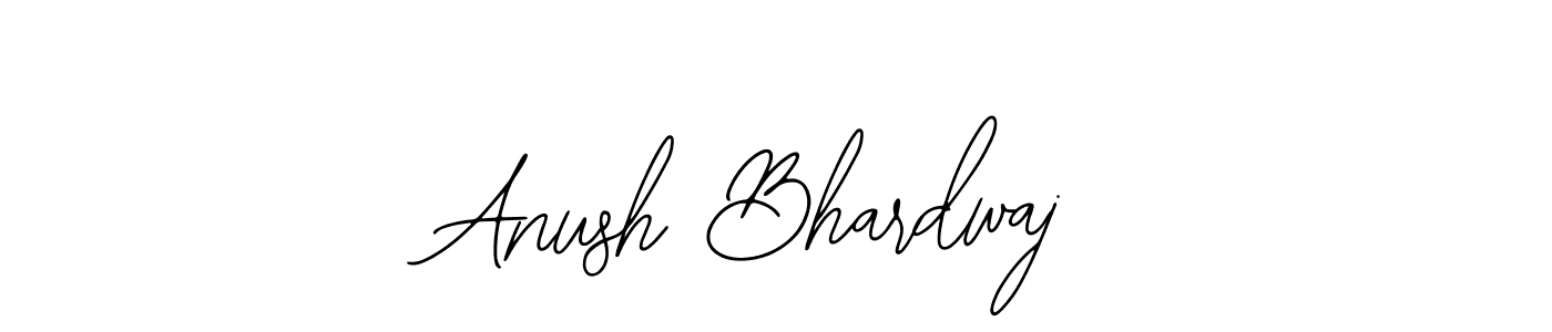 How to make Anush Bhardwaj name signature. Use Bearetta-2O07w style for creating short signs online. This is the latest handwritten sign. Anush Bhardwaj signature style 12 images and pictures png