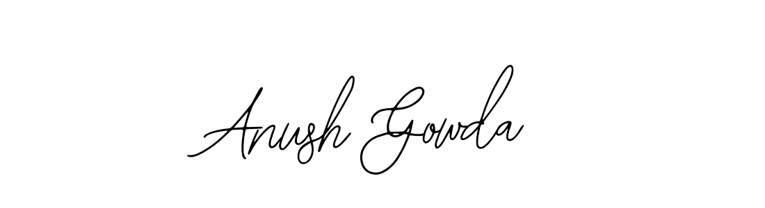 Anush Gowda stylish signature style. Best Handwritten Sign (Bearetta-2O07w) for my name. Handwritten Signature Collection Ideas for my name Anush Gowda. Anush Gowda signature style 12 images and pictures png