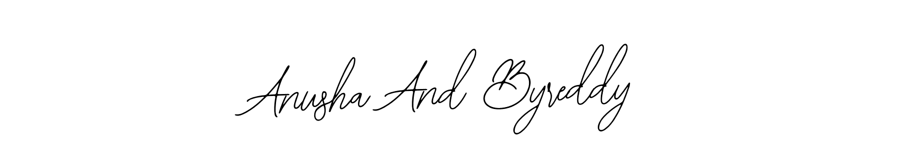 This is the best signature style for the Anusha And Byreddy name. Also you like these signature font (Bearetta-2O07w). Mix name signature. Anusha And Byreddy signature style 12 images and pictures png