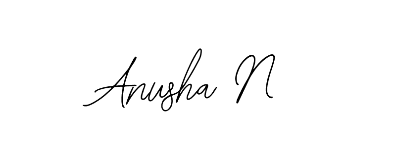 Make a beautiful signature design for name Anusha N. With this signature (Bearetta-2O07w) style, you can create a handwritten signature for free. Anusha N signature style 12 images and pictures png