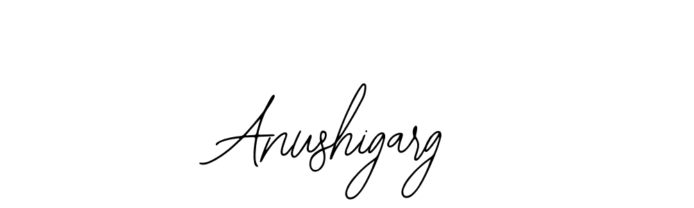 How to make Anushigarg signature? Bearetta-2O07w is a professional autograph style. Create handwritten signature for Anushigarg name. Anushigarg signature style 12 images and pictures png