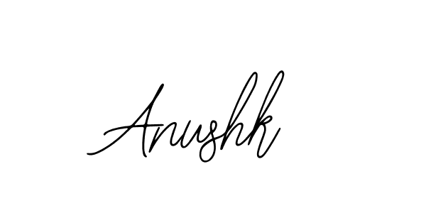 How to make Anushk signature? Bearetta-2O07w is a professional autograph style. Create handwritten signature for Anushk name. Anushk signature style 12 images and pictures png