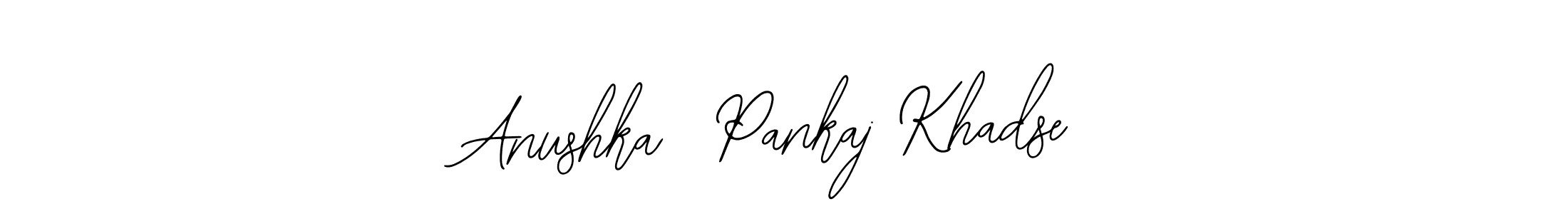 You can use this online signature creator to create a handwritten signature for the name Anushka  Pankaj Khadse. This is the best online autograph maker. Anushka  Pankaj Khadse signature style 12 images and pictures png
