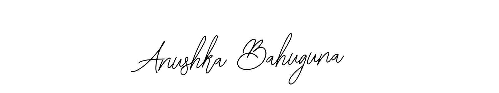 Design your own signature with our free online signature maker. With this signature software, you can create a handwritten (Bearetta-2O07w) signature for name Anushka Bahuguna. Anushka Bahuguna signature style 12 images and pictures png
